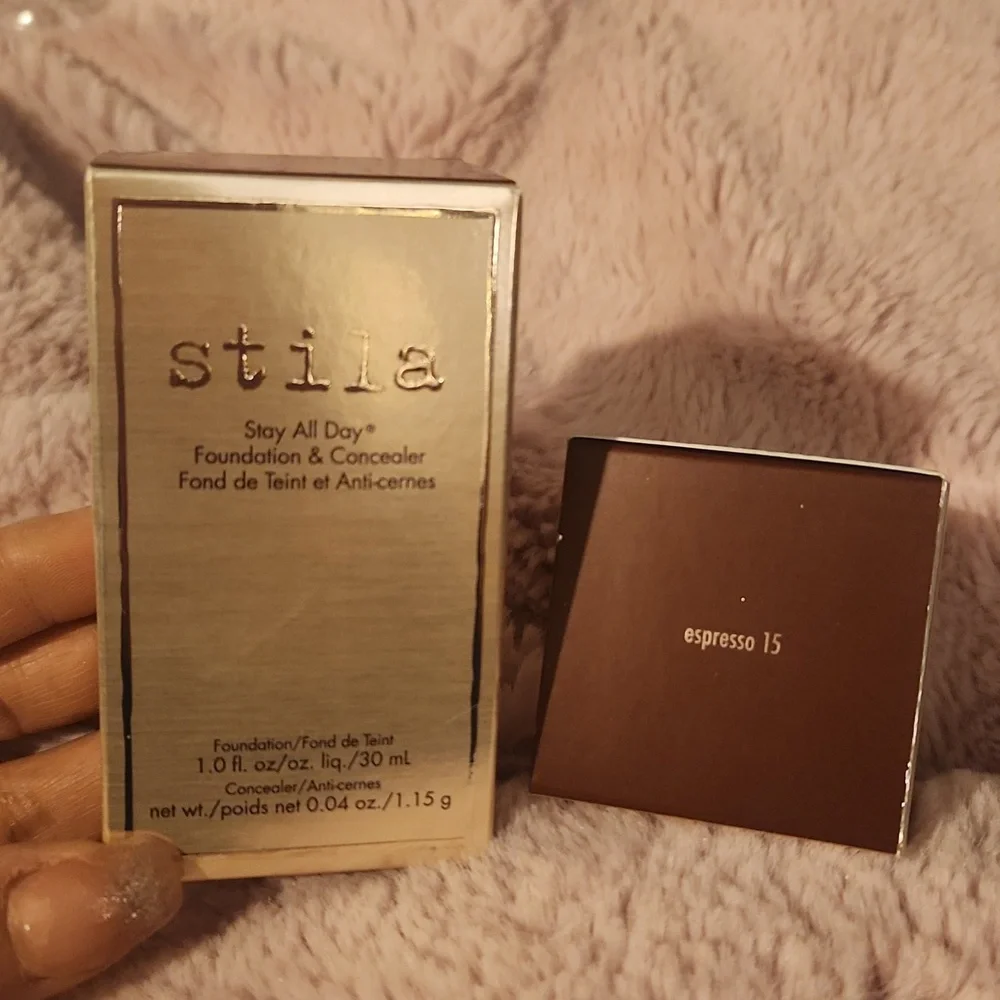 2‎ Stila All Day Foundation & Concealer in the espresso 15 NEW!